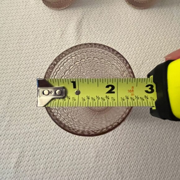 NWOT BKLYN Steel C Dotted Light Pink Tall Glass Cups Set of 5 - Picture 4 of 6